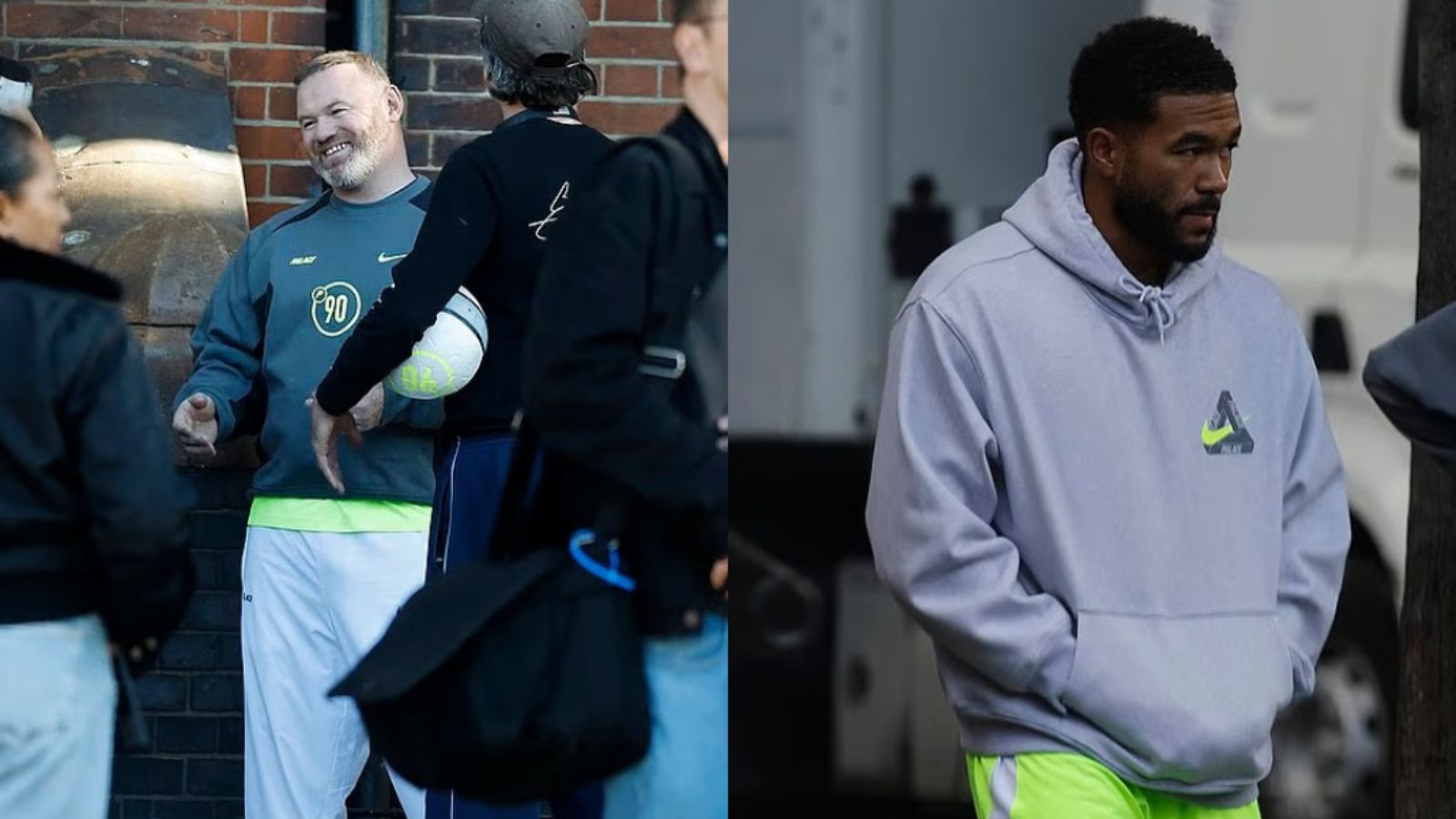 Hinh anh 1: Hinh anh bo suu tap Palace x Nike Total 90 voi Wayne Rooney