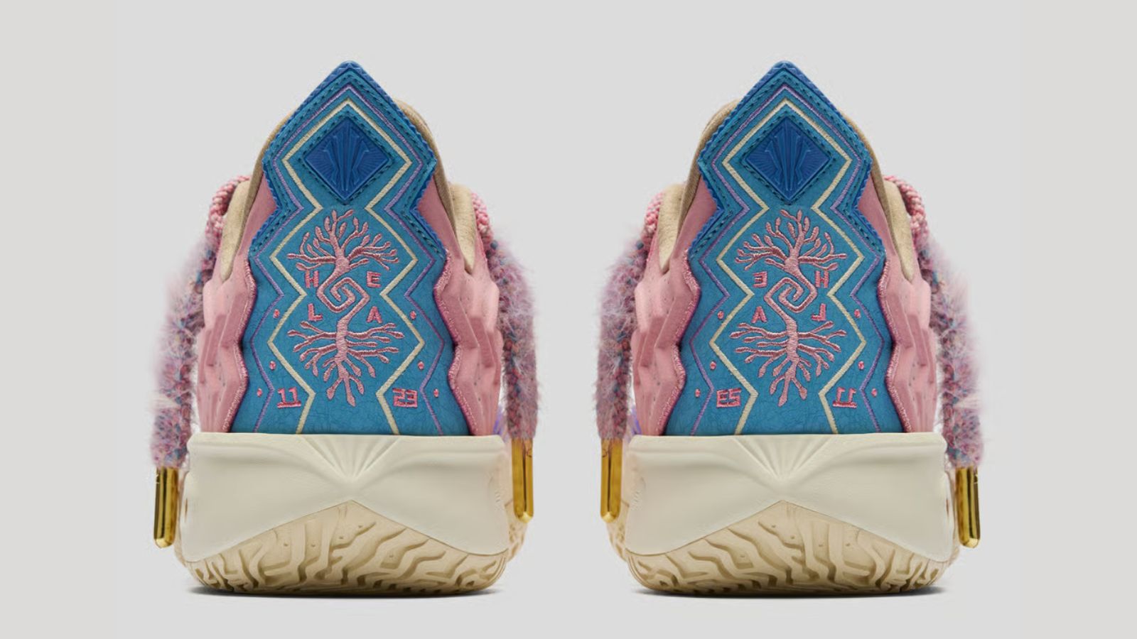 Hinh anh 6: Doi giay ANTA Kai 2 'Azurie' cua Kyrie Irving voi mau xanh ngoc, ton vinh con gai Azurie Elizabeth Irving.