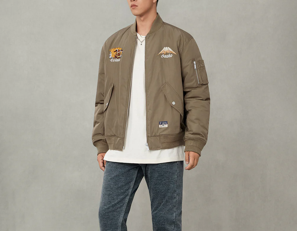 Alternative view of Áo Evisu Bomber 'Brown' 2EAHTM5JK1029RXYQ