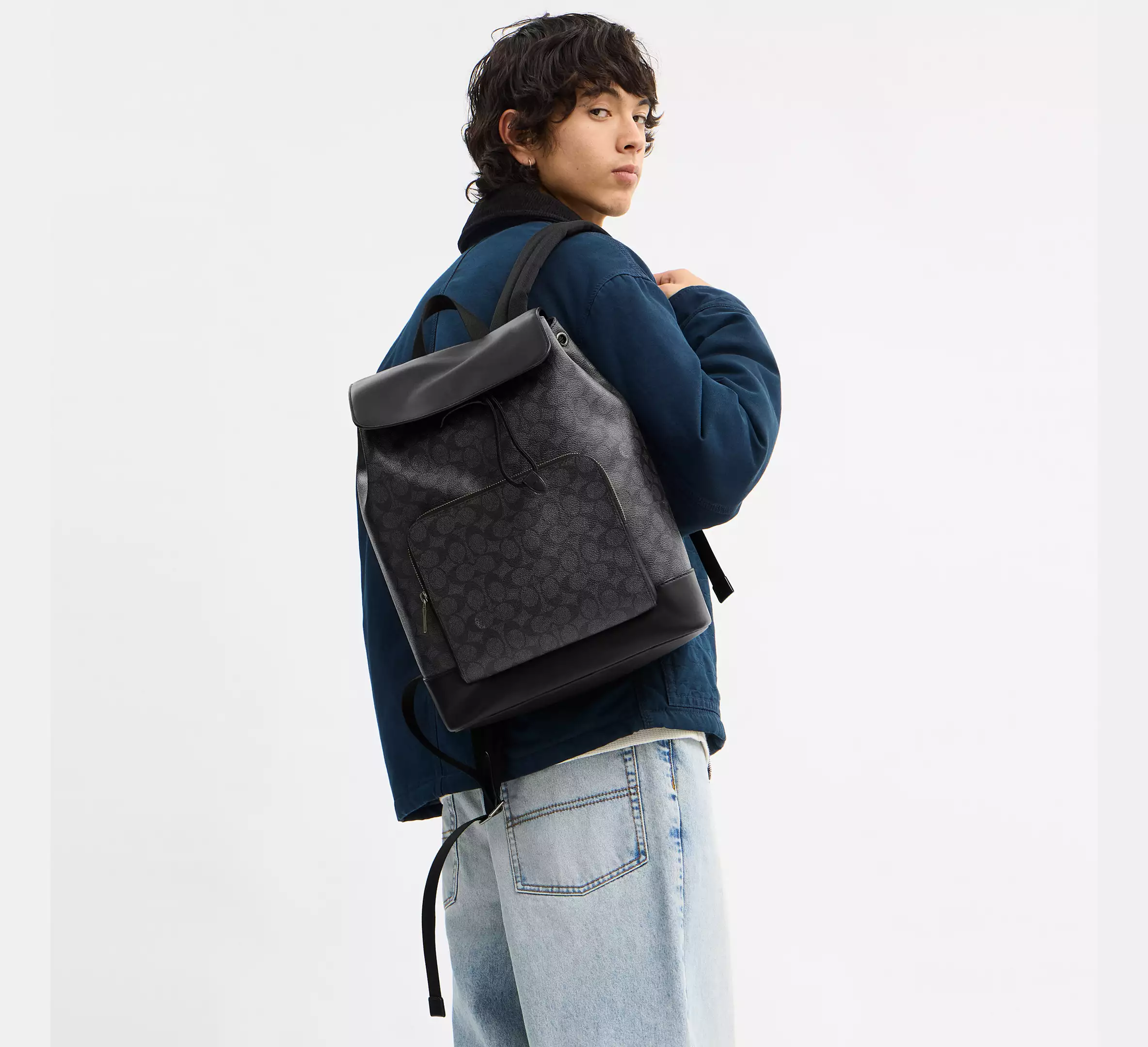 Alternative view of Balo Coach Turner Backpack 'Black' CCQ49-QBMI5