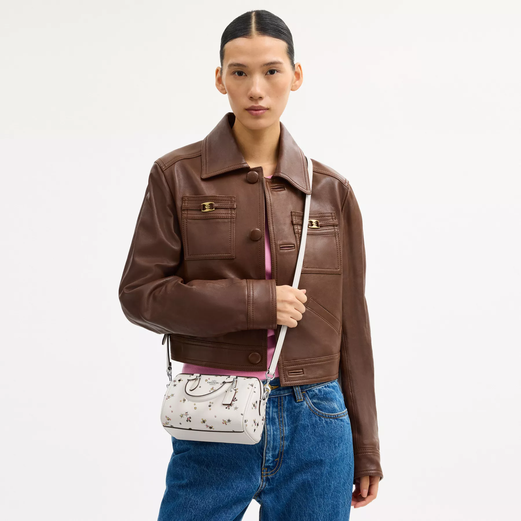 Alternative view of Túi Coach Rowan Crossbody 'Black' CCI68-SVCAH