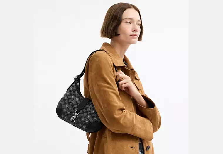 Alternative view of Túi Coach Hamptons Hobo Bag 'Black' CW654-LHBLK