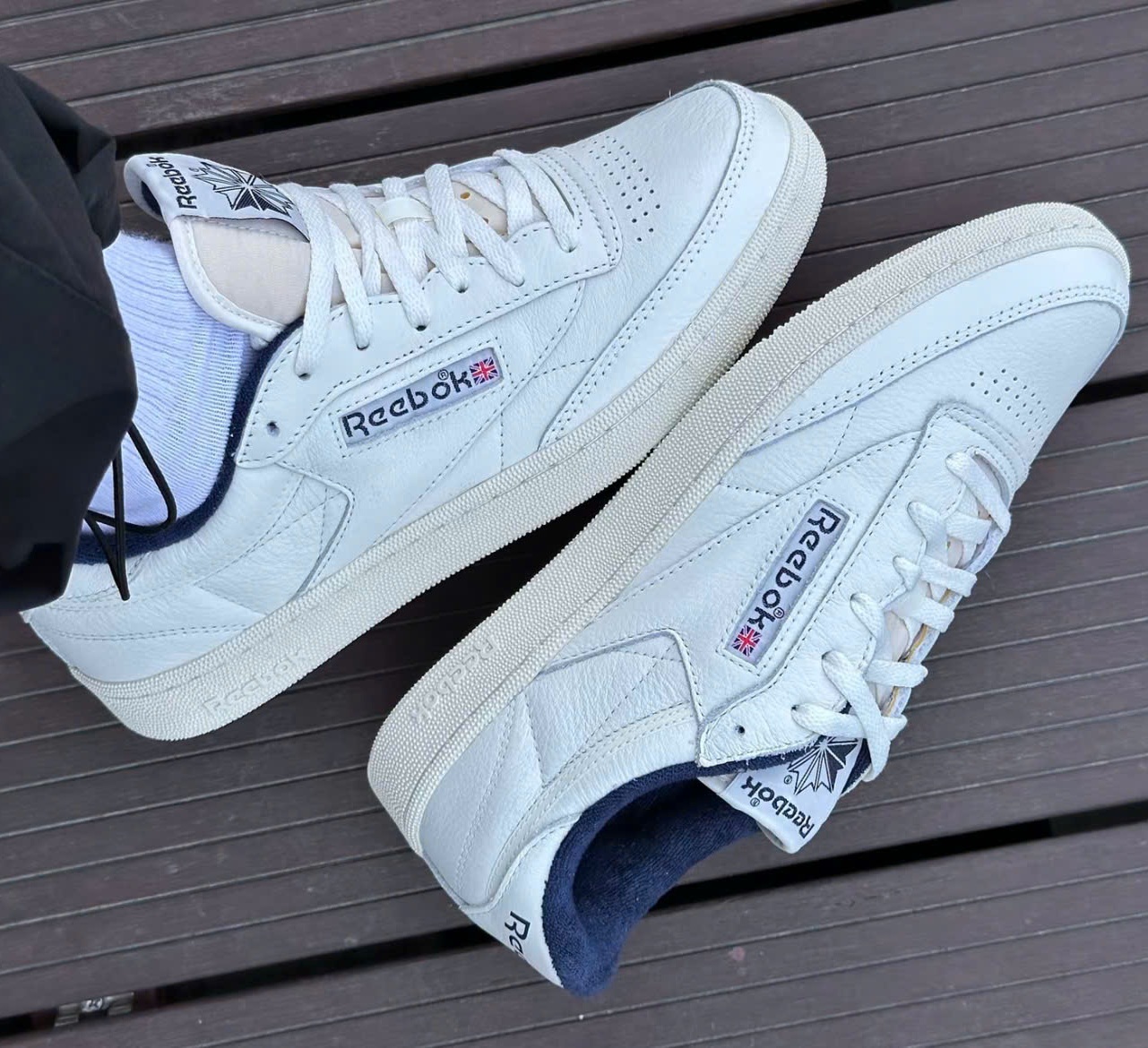 Giày Reebok Club C 85 Vintage Chalk White 100007796 - Ảnh 6