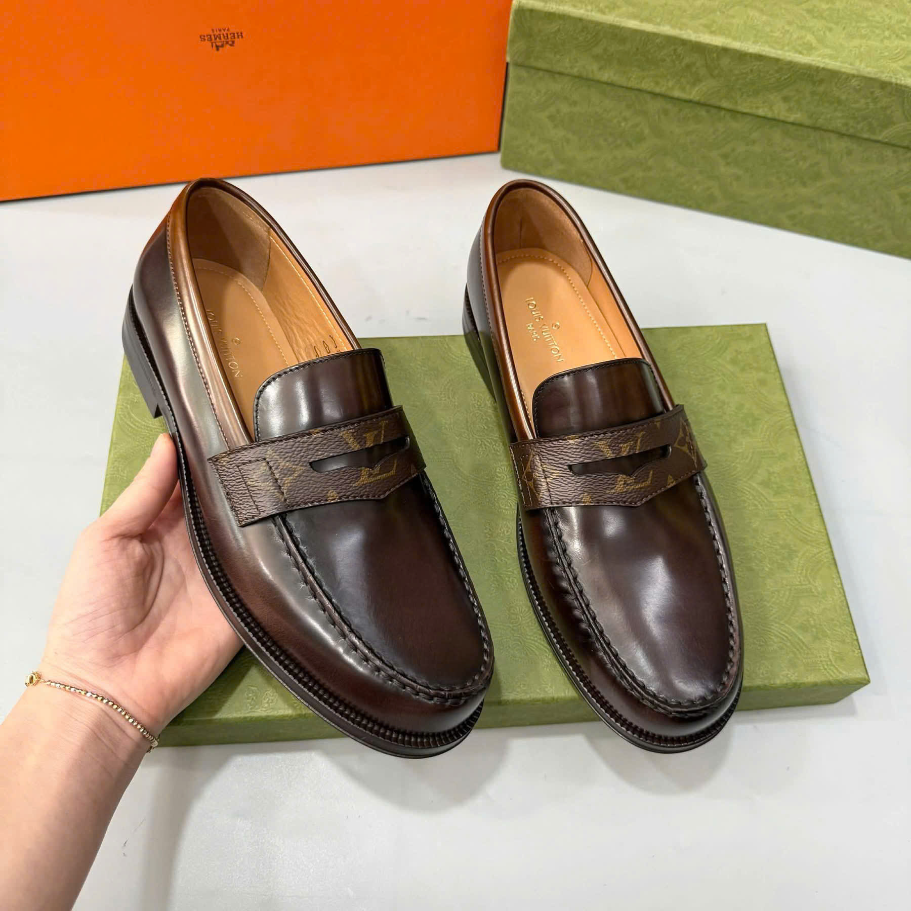 Alternative view of Giày Louis Vuitton Sorbonne Monogram 'Brown' 1A7WT0