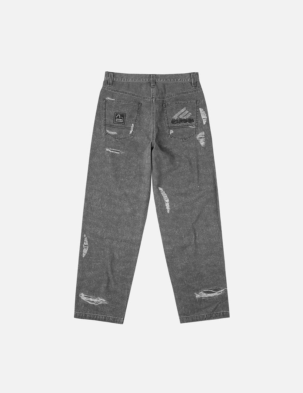 Alternative view of Quần Evisu Distressed Print Pants ‘Black’ 2EAGNM5PT5067RXCT