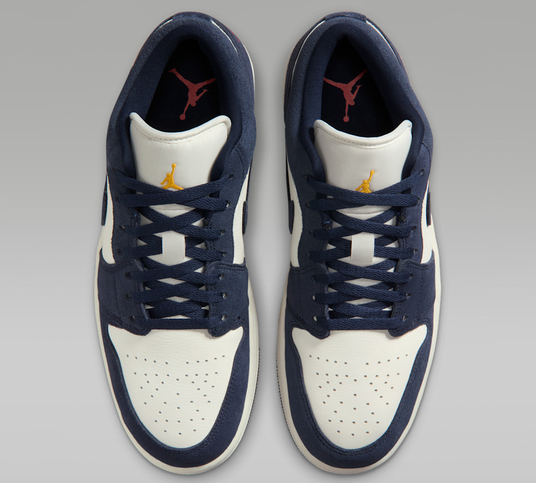 Alternative view of Giày Nike Air Jordan 1 Low 'Obsidian Suede' IO7448-400