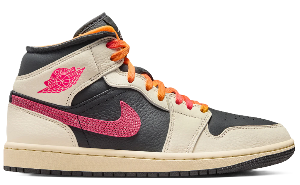 Giày Nike Air Jordan 1 Mid SE Edge Flight Club 'Racer Pink' IB7007-107