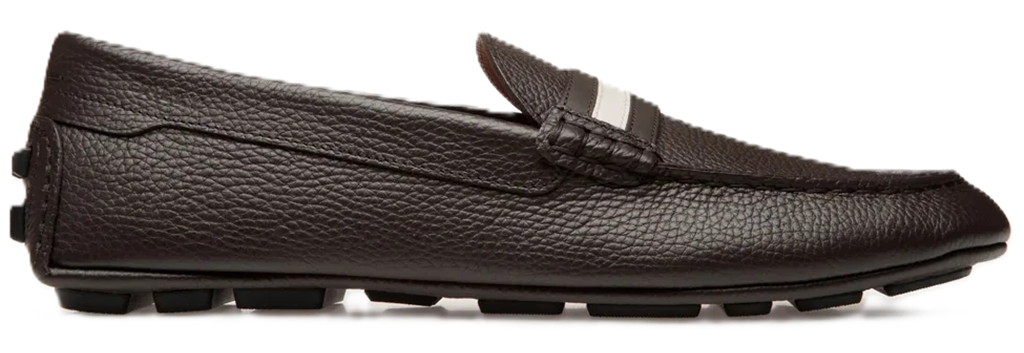 Giày Bally Kerbs Driver In Ebano Grained 'Brown' 6304974