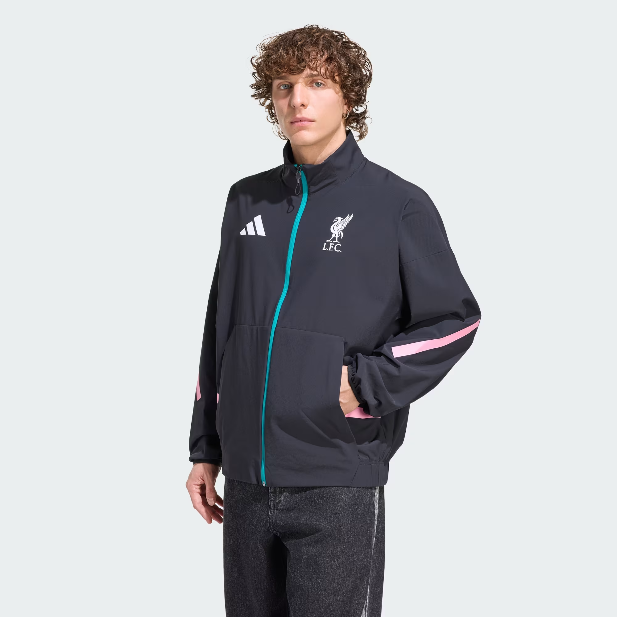Alternative view of Áo Adidas Liverpool FC Z.N.E. Anthem Jacket 'Black' JZ0138