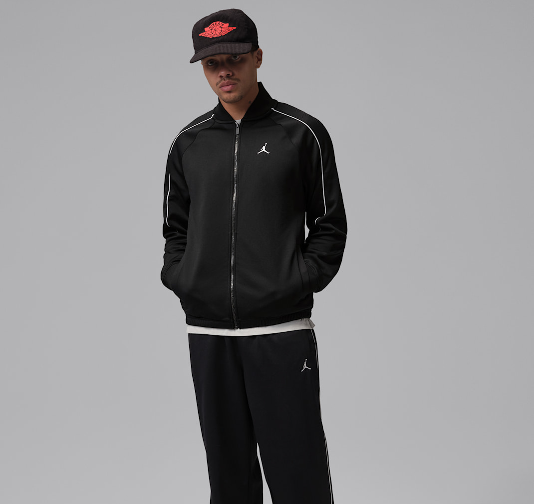 Alternative view of Áo Nike Jordan Brooklyn Tricot Tracksuit Jacket 'Black' IO0745-010