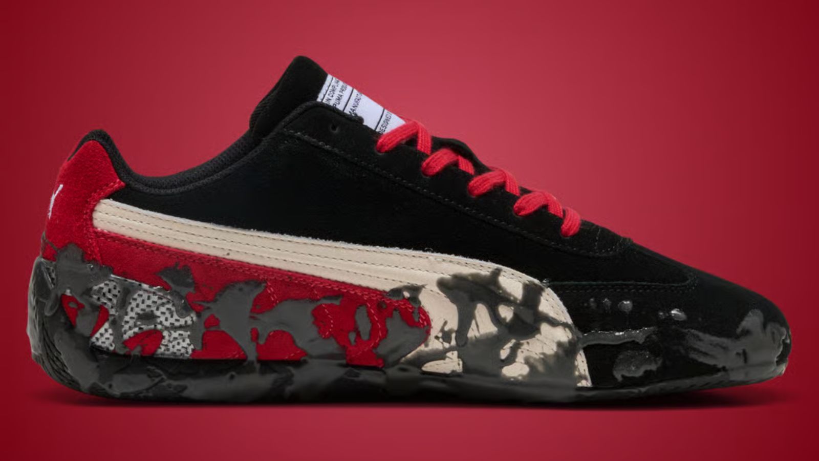 Hinh anh 2: Hinh anh giay A$AP Rocky x Puma Speedcat voi thiet ke goop doc dao