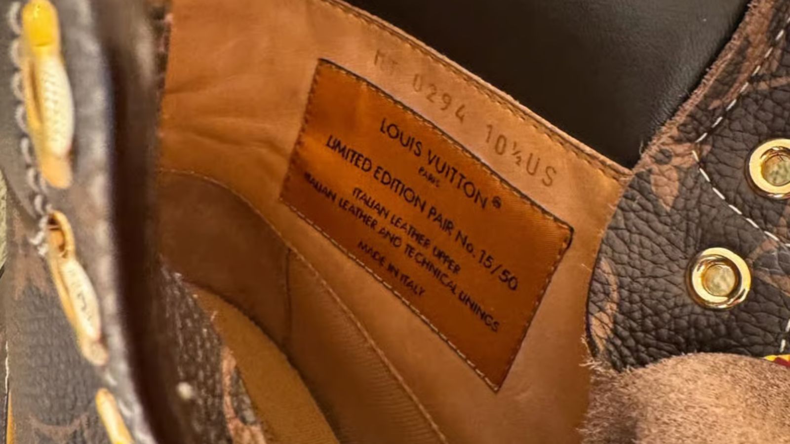 Hinh anh 5: Doi boots Louis Vuitton x Timberland phien ban gioi han 50 doi do Pharrell Williams thiet ke