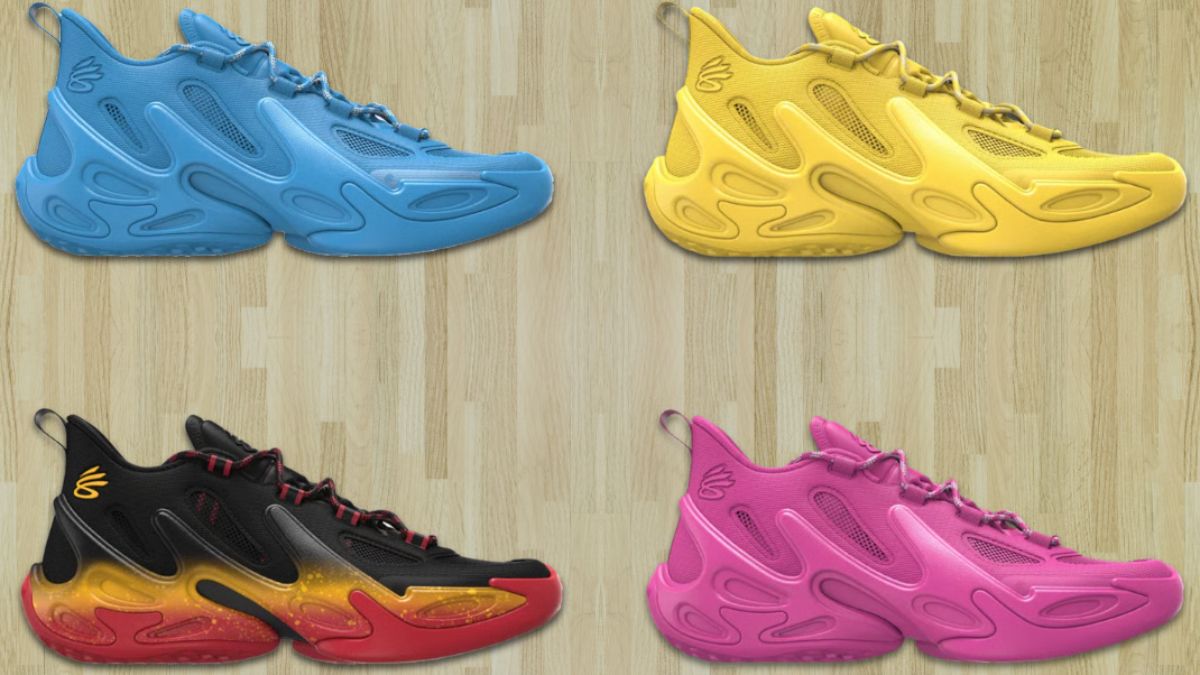 Hinh anh doi giay Curry 13 cua Under Armour, thiet ke moi la voi co cao va mang da lon, bieu tuong chia tay cua Steph Curry.