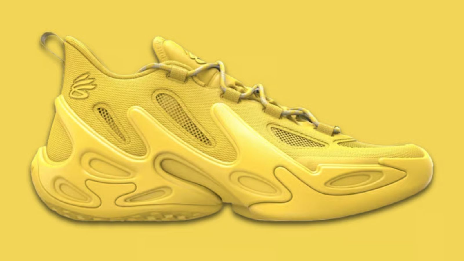 Hinh anh 3: Hinh anh doi giay Curry 13 cua Under Armour, thiet ke moi la voi co cao va mang da lon, bieu tuong chia tay cua Steph Curry.