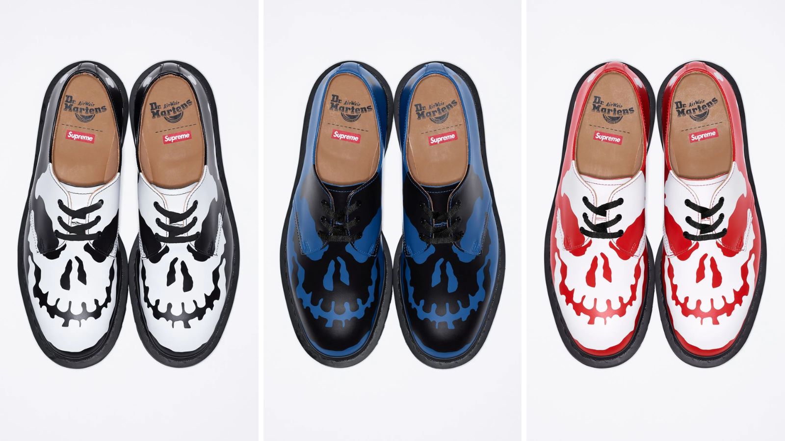 Hinh anh 5: Phien ban Supreme x Dr. Martens 1461 3-Eye voi thiet ke dau lau