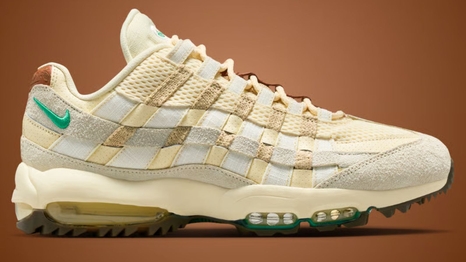 Hinh anh 2: Nike Air Max 95 Golf Waste Management Open voi thiet ke khaki va xanh la