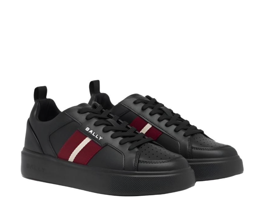 Alternative view of Giày Bally Striped Lace-up Sneakers ‘Black’ 6313179