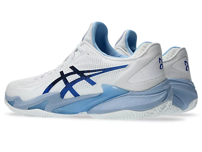 Alternative view of Giày Asics Court FF 3 Novak Clay 'White Tuna Blue' 1041A521-967