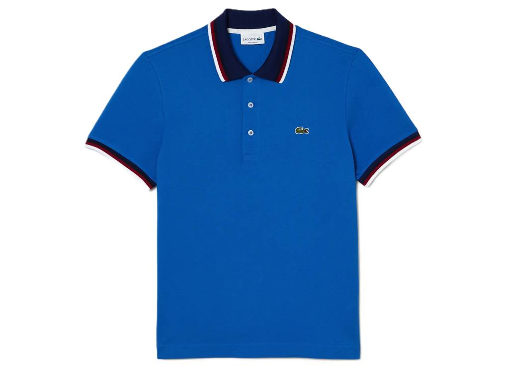 Áo Lacoste Regular Fit Stretch Mini Pique Polo Shirt 'Blue'
