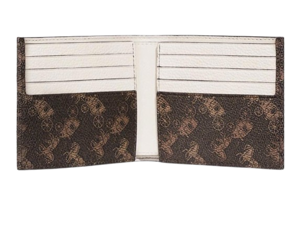 Alternative view of Ví Coach Billfold 10 Carriage 'Dark Brown' F4906-TX0