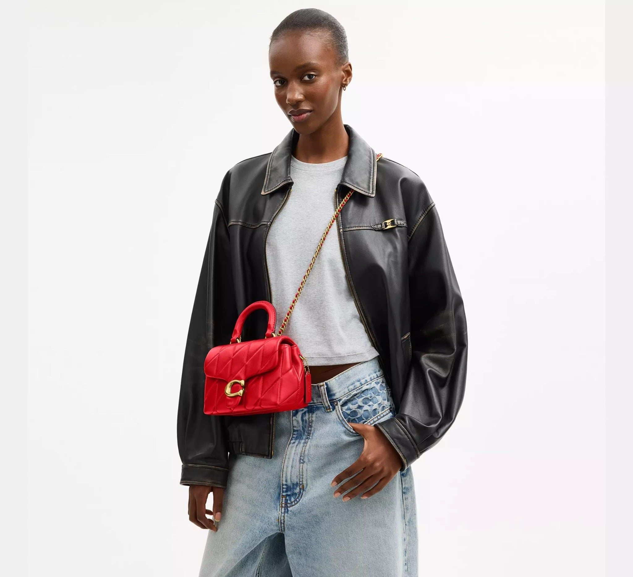 Alternative view of Túi Coach Tabby Top Handle Bag ‘Candy Apple’ CCC12-B4TFM