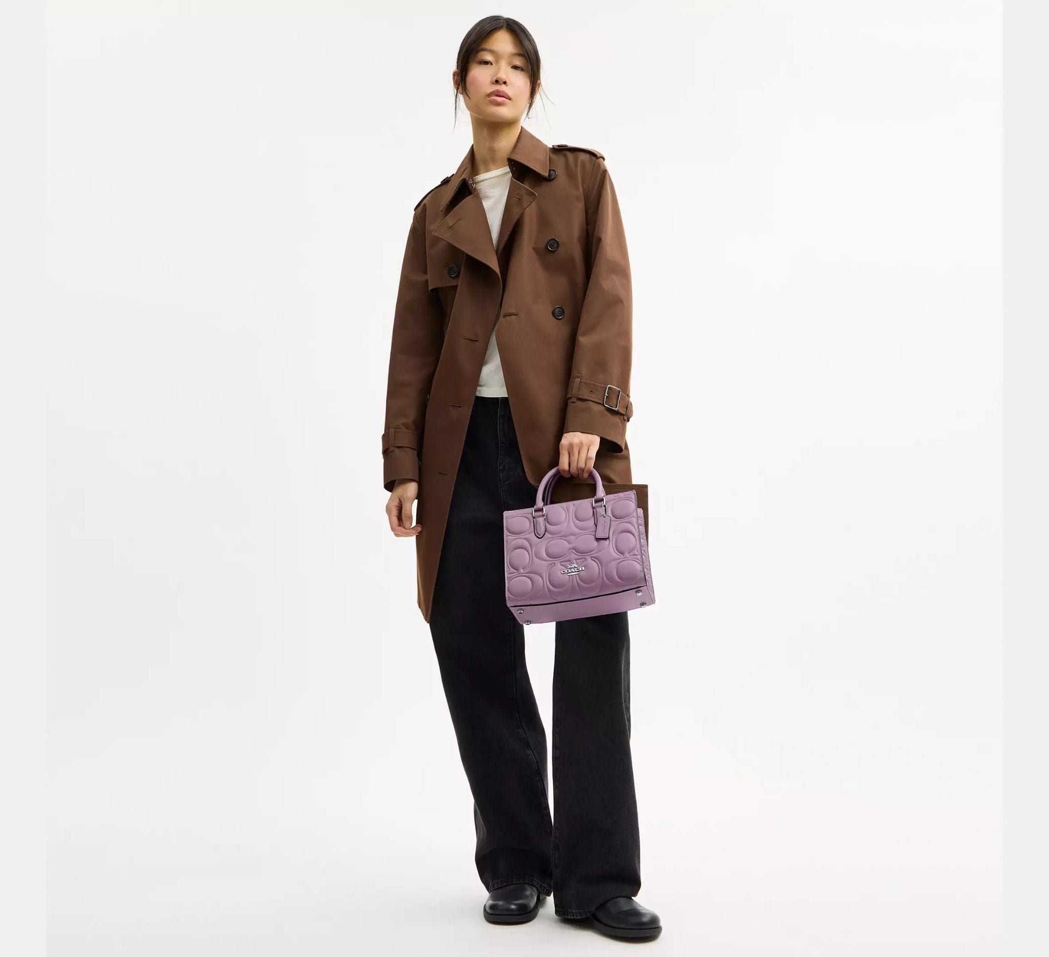 Alternative view of Túi Coach Maggie Small Tote Bag ‘Purple’ CY670-SVNII
