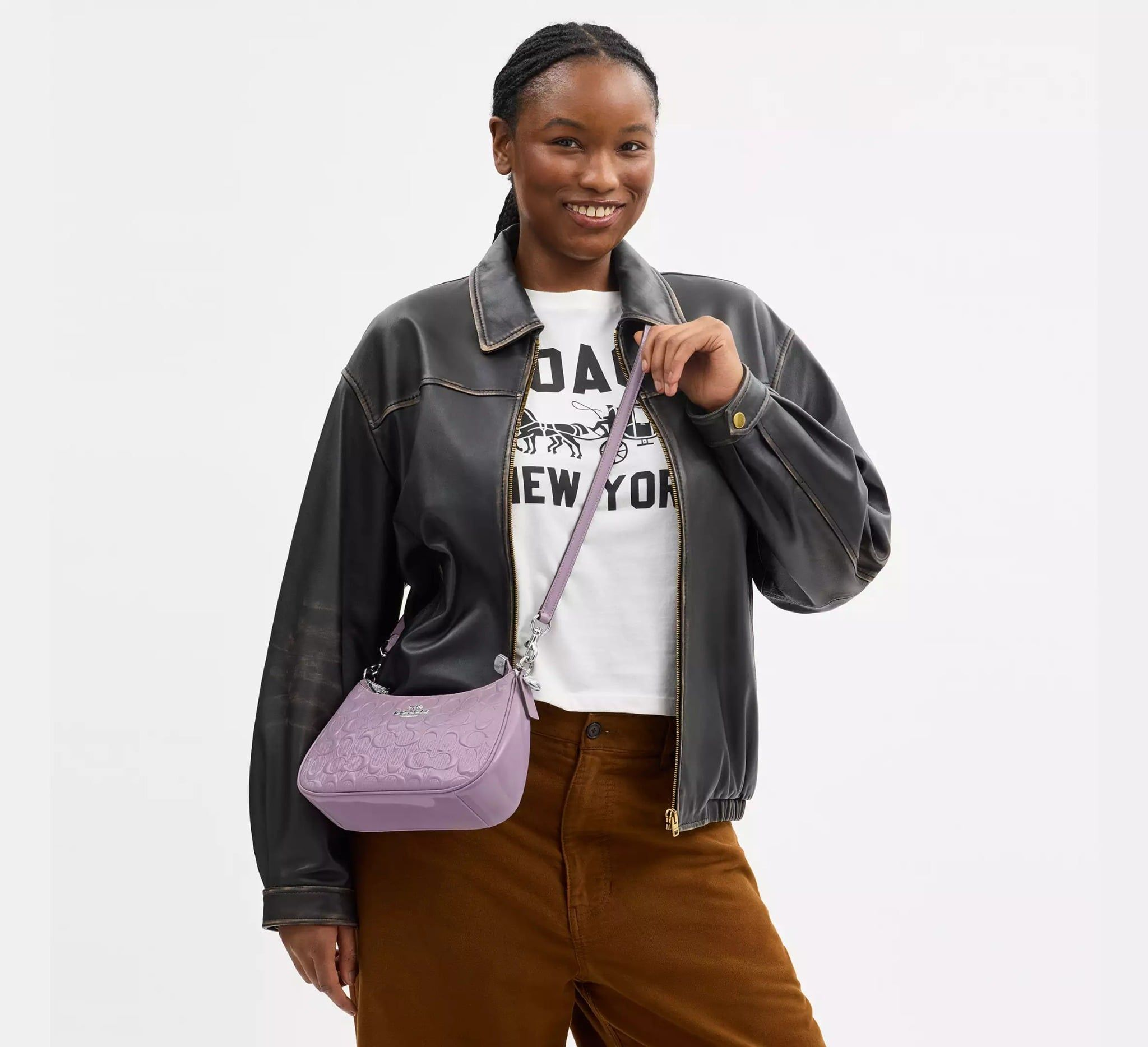 Alternative view of Túi Coach Teri Shoulder Bag ‘Light Violet’ CDA98-SVIZ