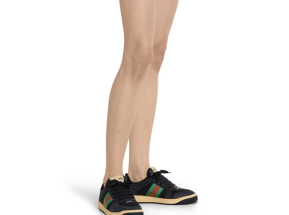 Alternative view of Giày Gucci Screener 'Black Leather' 840305-FAES7-1059