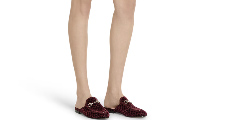 Alternative view of Dép Gucci Princetown 'Velvet' 802163-FAEUF-5042