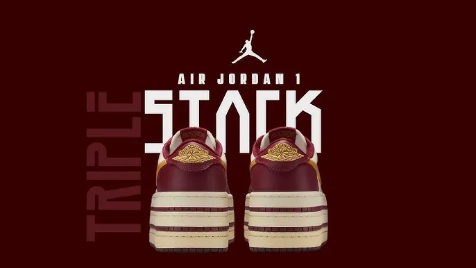 Hinh anh 4: Air Jordan 1 “Triple Stack” voi thiet ke de giay xep chong doc dao
