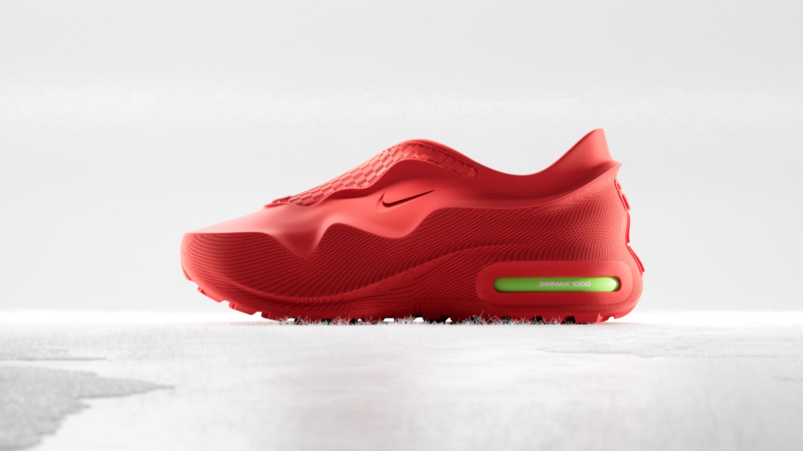 Hinh anh 2: Giay Nike Air Max 1000 Red Atomic Green voi thiet ke 3D va bot khi noi bat