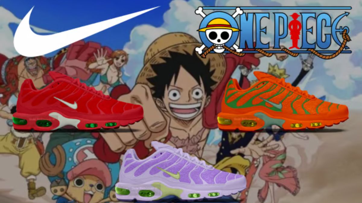 Nike x One Piece Air Max Plus collab voi 3 phoi mau Devil Fruit