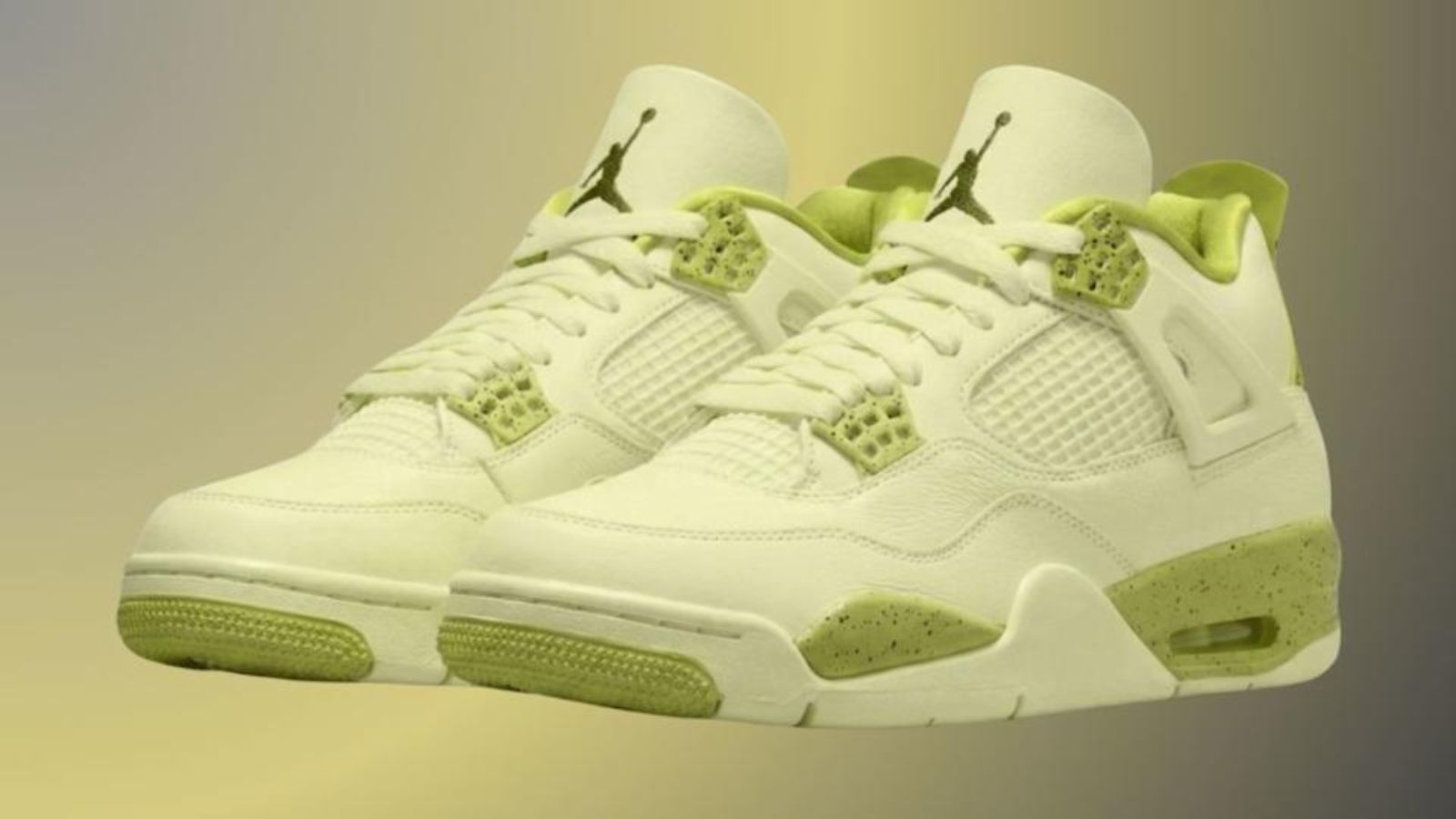 Hinh anh 2: Hinh anh doi Air Jordan 4 “Lemonade” cua J. Balvin voi tong mau vang chanh chu dao
