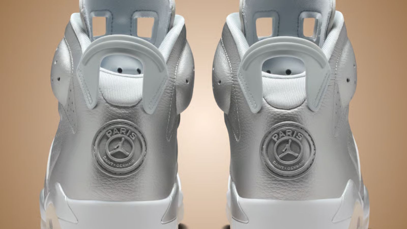 Hinh anh 3: Giay PSG x Jordan 6 'Metallic Silver' phu bac anh kim