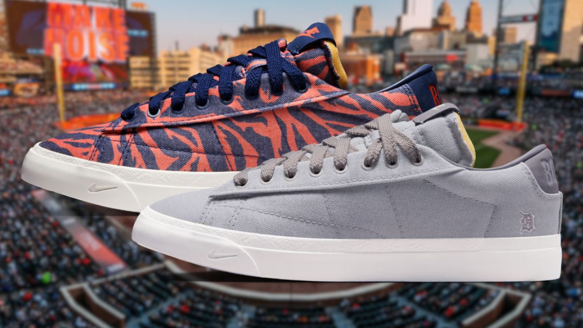 Devin Booker x Nike Blazer Low voi sac mau Detroit Tigers