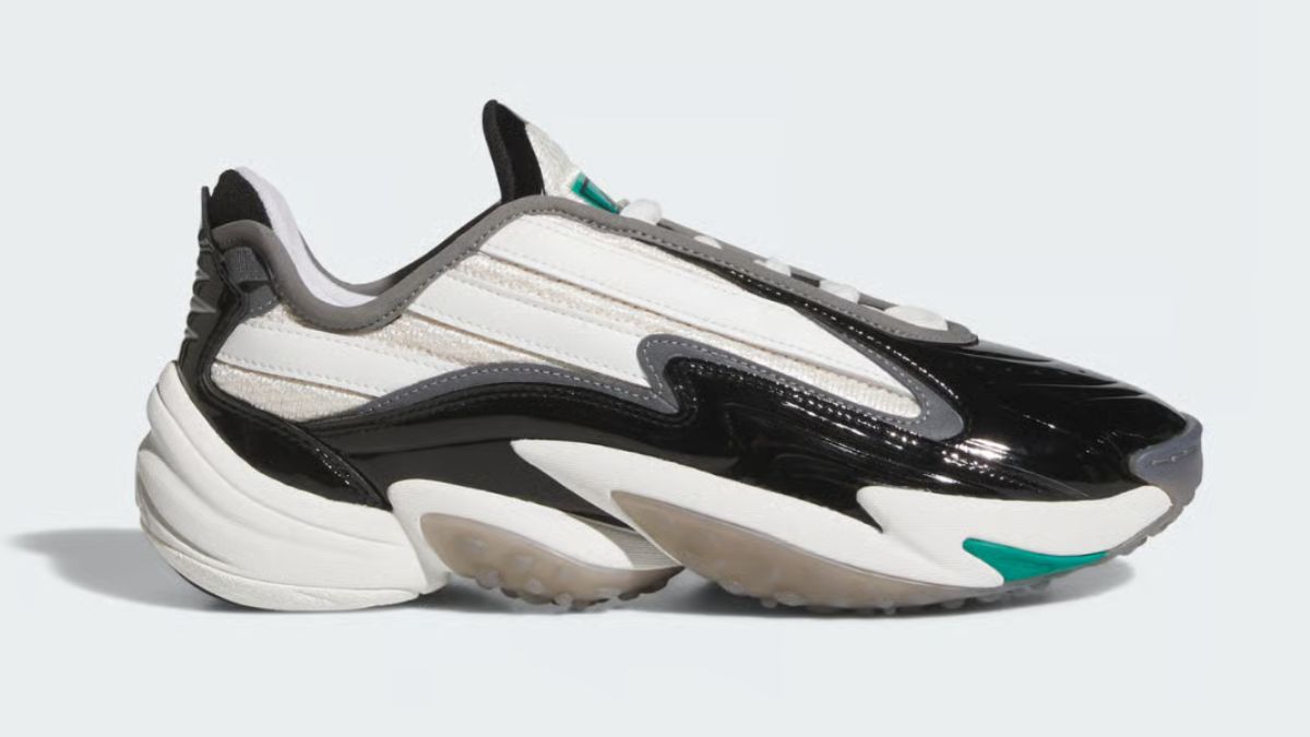 adidas GameSpeed Black voi thiet ke den trang, da patent bong bay