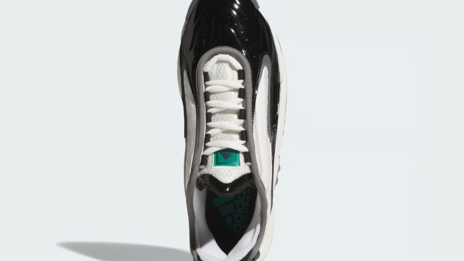 Hinh anh 5: adidas GameSpeed Black voi thiet ke den trang, da patent bong bay