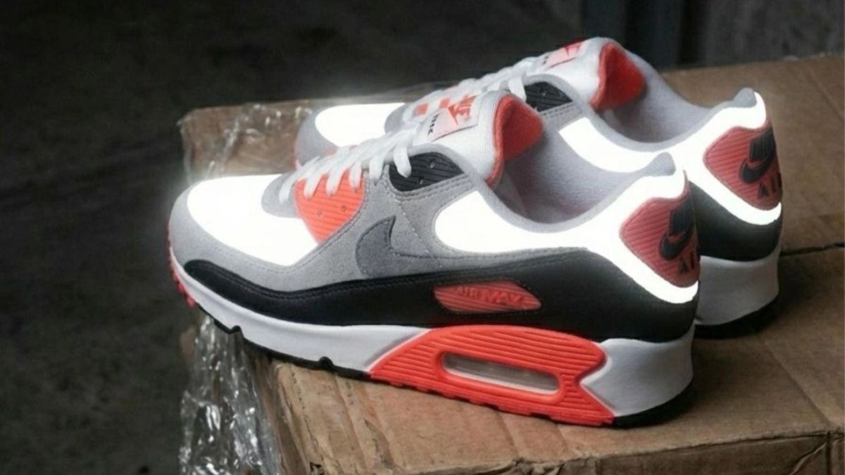 Nike Air Max 90 Infrared 3M voi thiet ke OG va panel phan quang