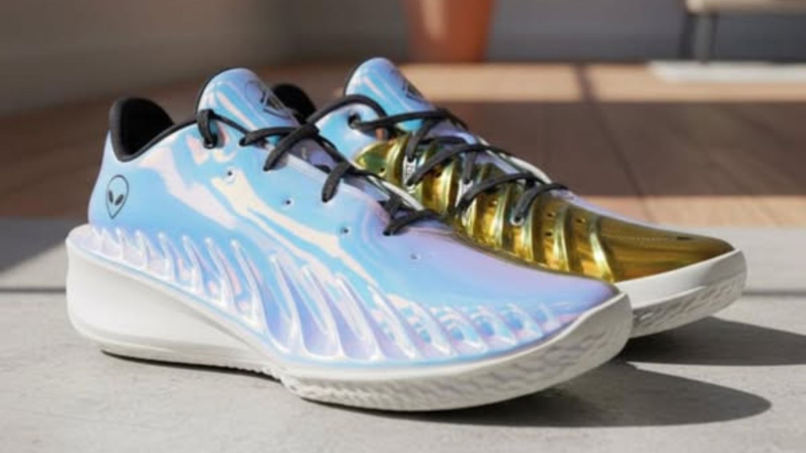 Hinh anh 6: Victor Wembanyama cung Nike GT Cut 4 PE All-Star voi thiet ke shimmer doc dao