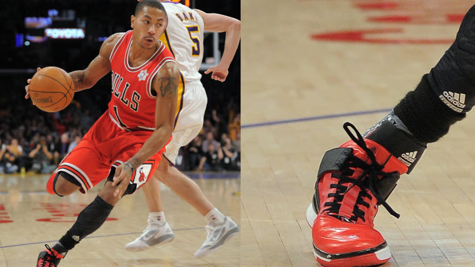 Hinh anh 4: Nick Young mang Air Jordan 11 tim va Air Jordan 20 Chutney trong tran dau Giang sinh 2013