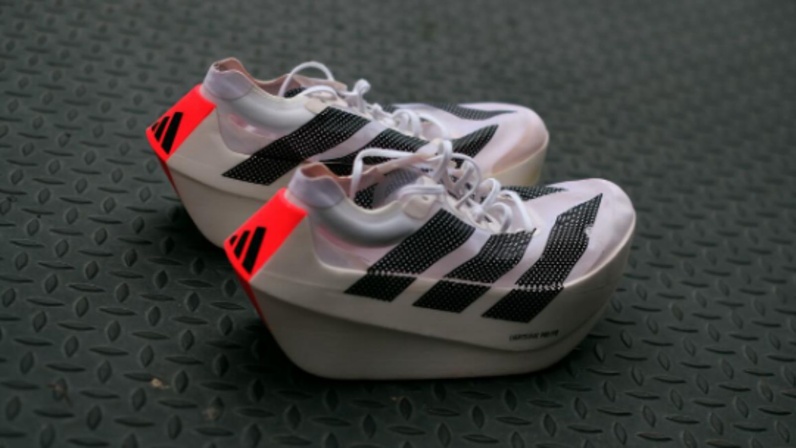 Hinh anh 7: Adidas Adizero Prime X Evo, giay chay bo cong nghe cao, mau trang den