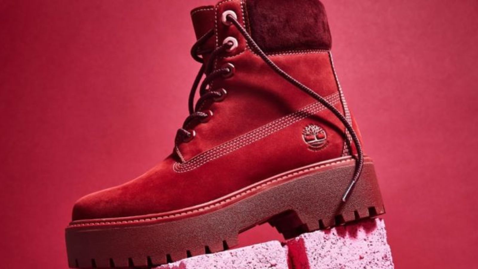 Hinh anh 3: Giay Timberland Valentine 2023 sac hong do