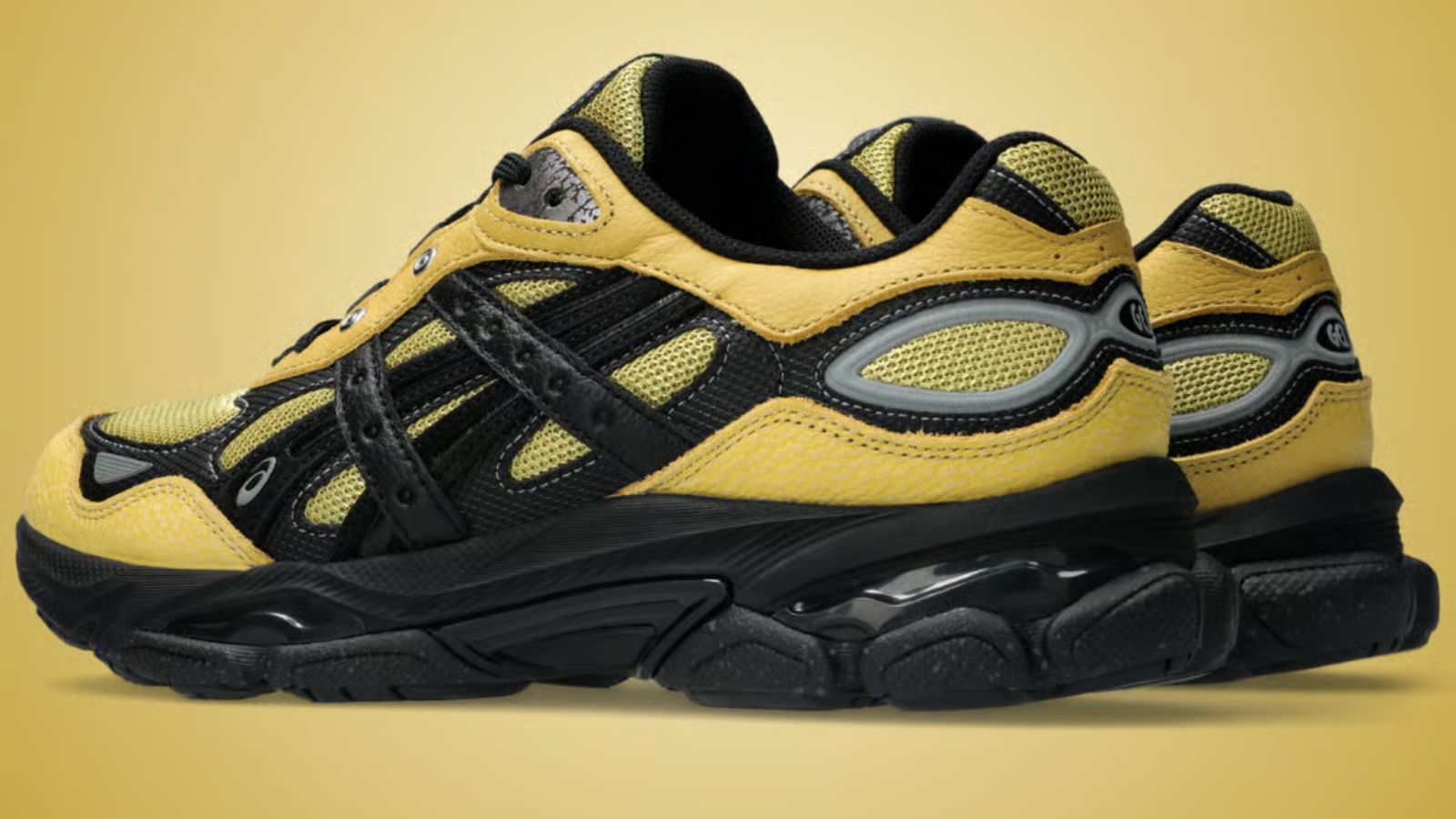 Hinh anh 5: Hinh anh giay HAL Studios x Asics Gel-NYC 2.0 voi hai phoi mau khac nhau.