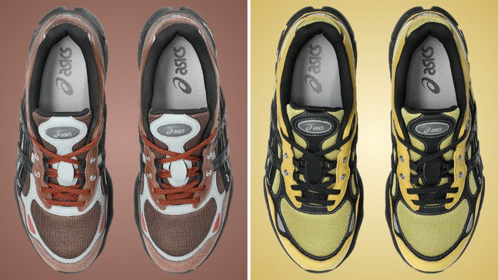 Hinh anh 7: Hinh anh giay HAL Studios x Asics Gel-NYC 2.0 voi hai phoi mau khac nhau.