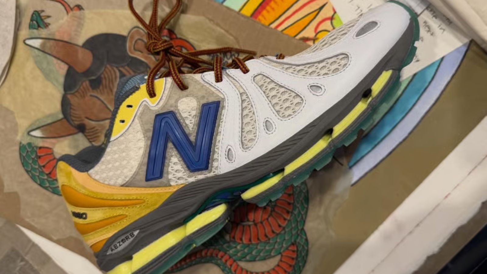 Hinh anh 6: Hinh anh Action Bronson x New Balance 1890 voi thiet ke an tuong