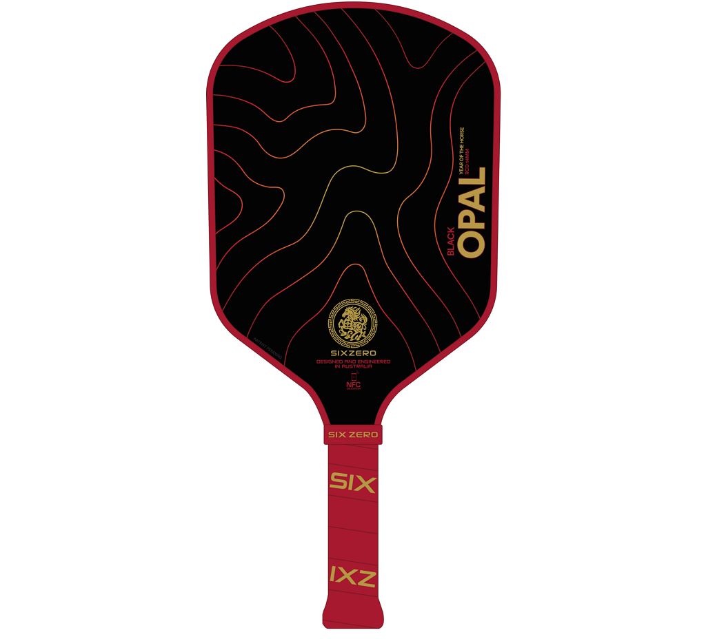 Vợt Pickleball Six Zero Black Opal Year Of Horse 'Red'