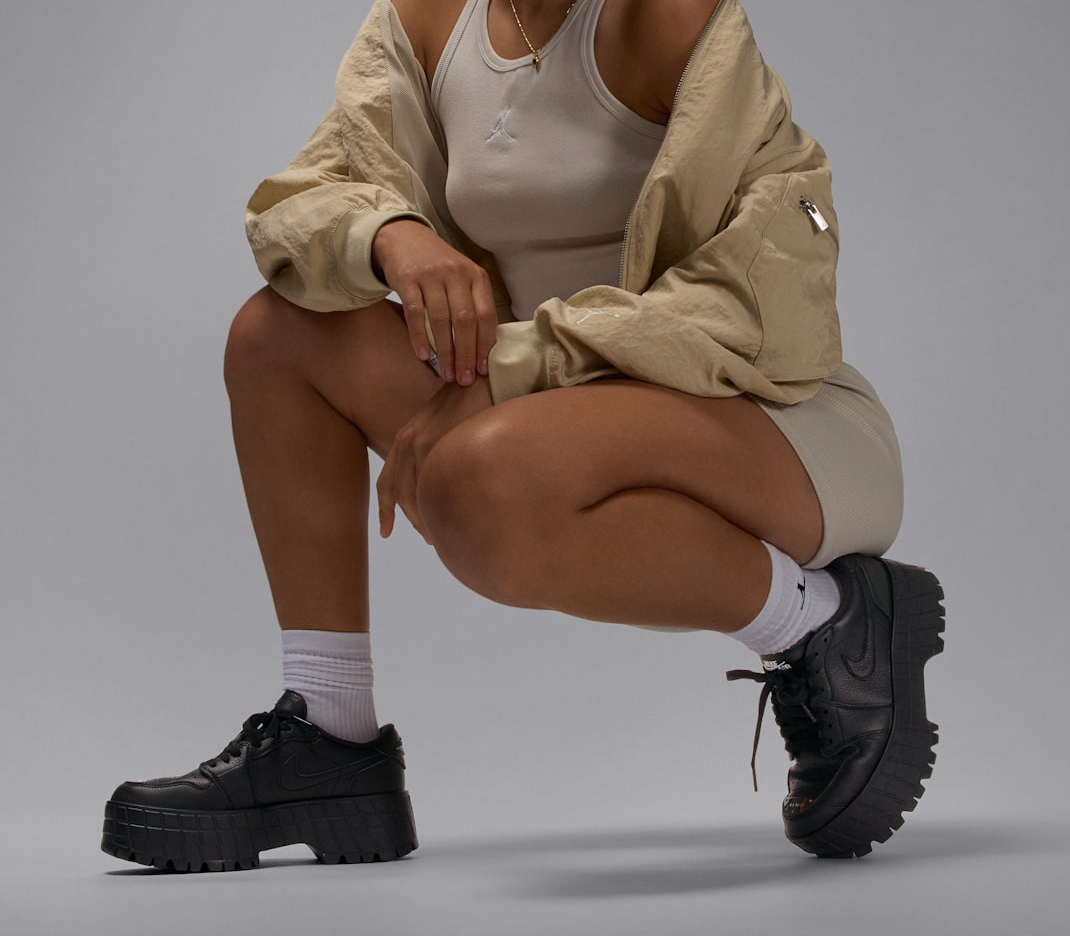 Alternative view of Giày Nike Air Jordan 1 Low Brooklyn ‘Black’ HF3184-001