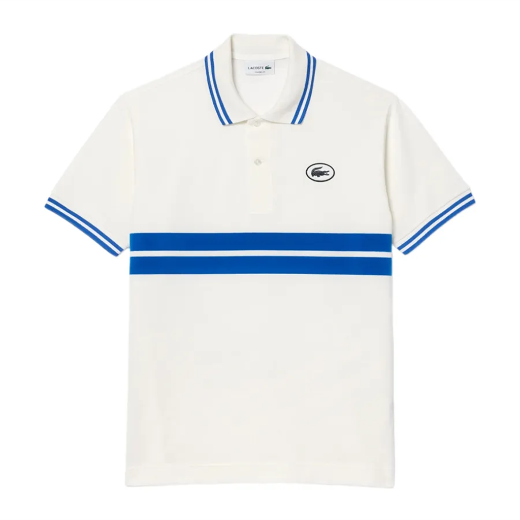 Áo Lacoste Classic Polo 'White Blue' PH7447-51-IUP