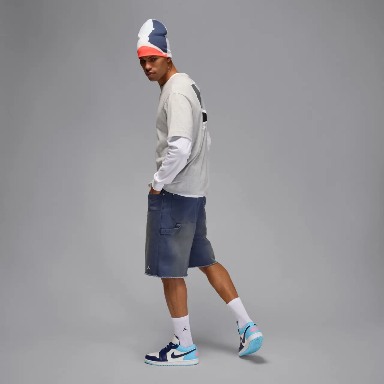 Giày Nike Air Jordan 1 Low 'Sail Blue Chill' 553558-149 - Ảnh 4
