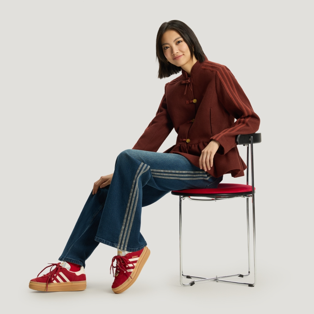 Alternative view of Giày Adidas Gazelle Bold W 'Power Red' KJ4293